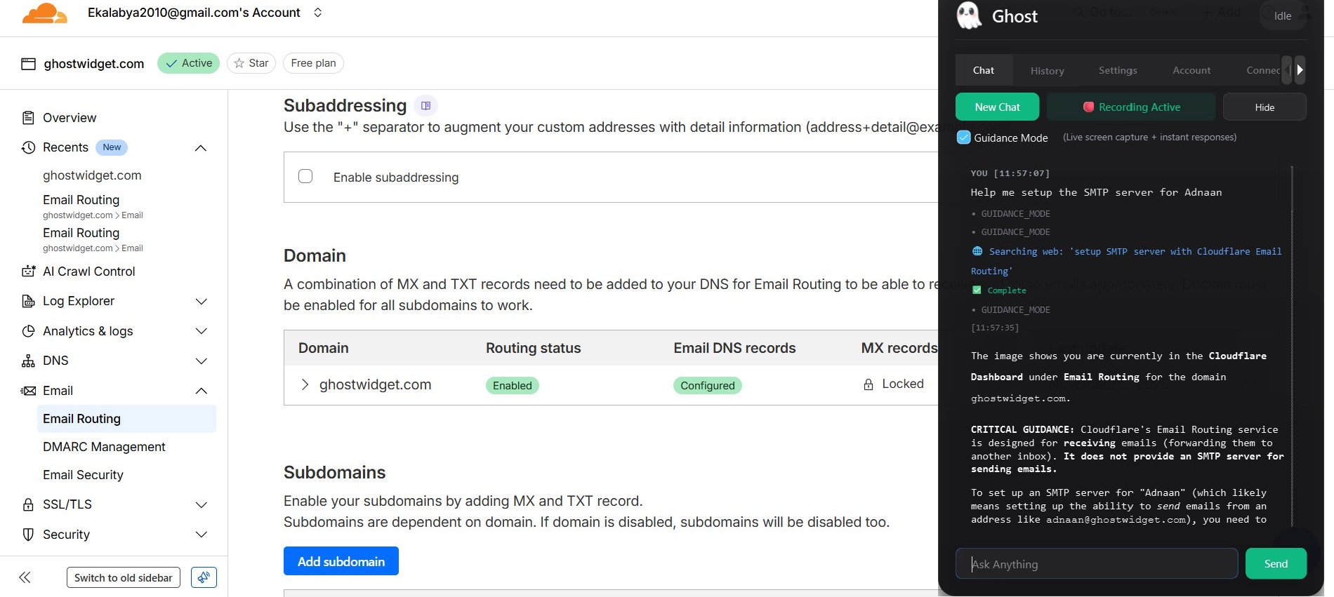 GhostWidget project preview